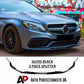 Mercedes C Class C63 AMG Front Splitter 2015-2022 Gloss Black