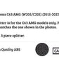 Mercedes C Class C63 AMG Front Splitter 2015-2022 Carbon Fibre