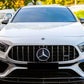 Mercedes A Class W177 Front Panamericana Grille 2018-2024 Gloss Black