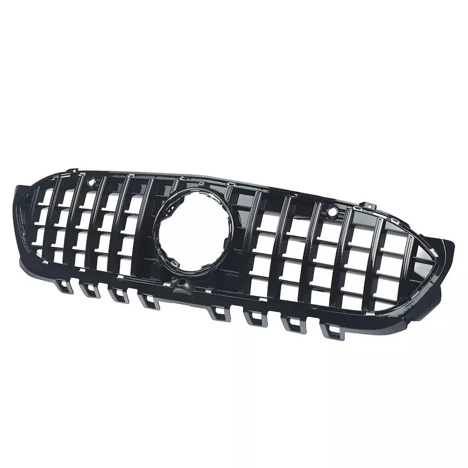 Mercedes A Class W177 Front Panamericana Grille 2018-2024 Gloss Black