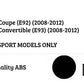 BMW 3 Series E92 E93 Front Splitter 2008-2012 Gloss Black