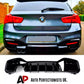 BMW 1 Series F20 F21 Rear Diffuser Lip Bumper 2015-2019 S Gloss Black