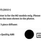 BMW M2 F87 Rear Diffuser Lip Splitter Spoiler 2015-2024 Gloss Black