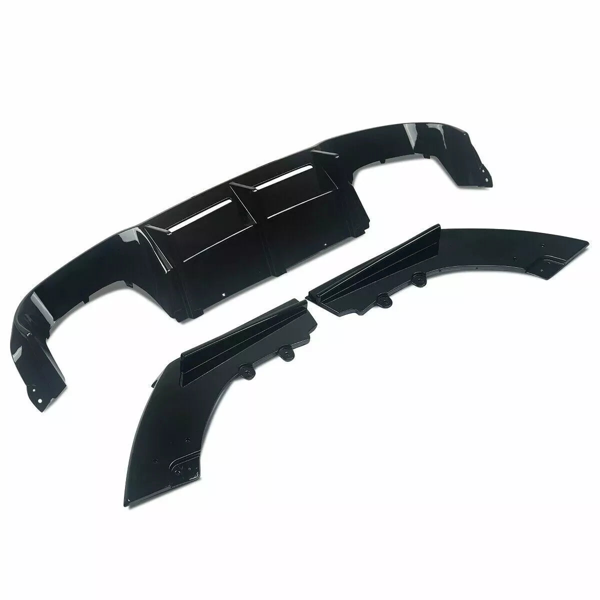 BMW M2 F87 Rear Diffuser Lip Splitter Spoiler 2015-2024 Gloss Black