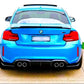 BMW M2 F87 Rear Diffuser Lip Splitter Spoiler 2015-2024 Gloss Black