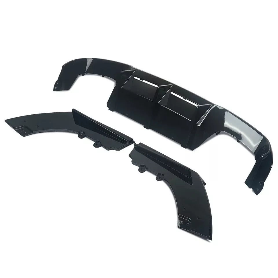 BMW M2 F87 Rear Diffuser Lip Splitter Spoiler 2015-2024 Gloss Black