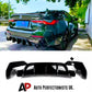 BMW 4 Series G22 G23 Rear Diffuser Lip Bumper 2020-2024 Gloss Black