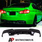 BMW 5 Series F10 Rear Quad Diffuser Lip Bumper 2010-2017 Gloss Black