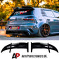VW Golf MK6 GTD GTI Car Rear Roof Spoiler 2008-13 AK Style Gloss Black