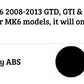 VW Golf MK6 TSI TDI GTI Car Rear Roof Spoiler 2008-2013 Gloss Black