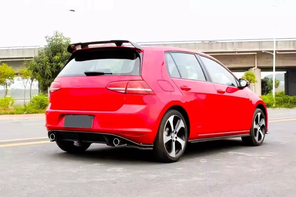 VW Golf MK7 MK7.5 Car Rear Roof Spoiler 2013-2020 Gloss Black