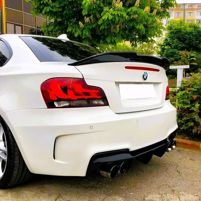BMW 1 Series Coupe E82 1M Car Rear Spoiler 2007-2013 Gloss Black