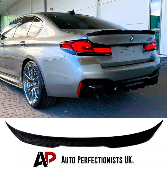 BMW 5 Series M5 G30 Car Rear Spoiler 2016-2024 CS Style Gloss Black
