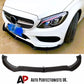 Mercedes C Class C43 W205 C205 Front Splitter 2014-2018 Gloss Black