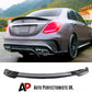 Mercedes C Class W205 4dr Car Rear Spoiler 2014-2021 Gloss Black