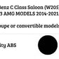Mercedes C Class W205 4dr Car Rear Spoiler 2014-2021 Gloss Black