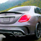Mercedes C Class W205 4dr Car Rear Spoiler 2014-2021 Gloss Black