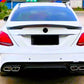 Mercedes C Class W205 4dr Car Rear Spoiler 2014-2021 Gloss Black