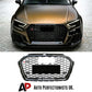 Audi A3 S3 8V Front Honeycomb Mesh Grill 2017-2020 Gloss Black