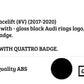 Audi A3 S3 8V Front Honeycomb Mesh Grill 2017-2020 Gloss Black