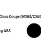 Mercedes C Class Coupe W205 C205 Car Rear Spoiler 2014-21 Gloss Black