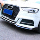 Audi A3 S3 S Line 8V Front Splitter 2017-2020 Gloss Black