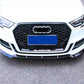 Audi A3 S3 S Line 8V Front Splitter 2017-2020 Gloss Black