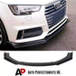 Audi A4 S4 S Line B9 Front Splitter 2017-2019 Gloss Black