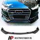 Audi A6 S6 S Line C7 Front Splitter 2016-2018 Gloss Black