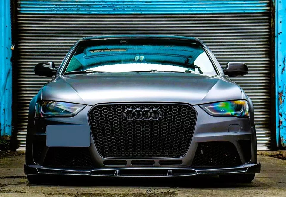 Audi A4 S4 B8.5 Front Main Honeycomb Mesh Grill 2013-2016 Gloss Black