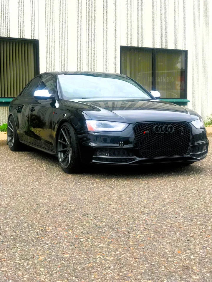 Audi A4 S4 B8.5 Front Main Honeycomb Mesh Grill 2013-2016 Gloss Black