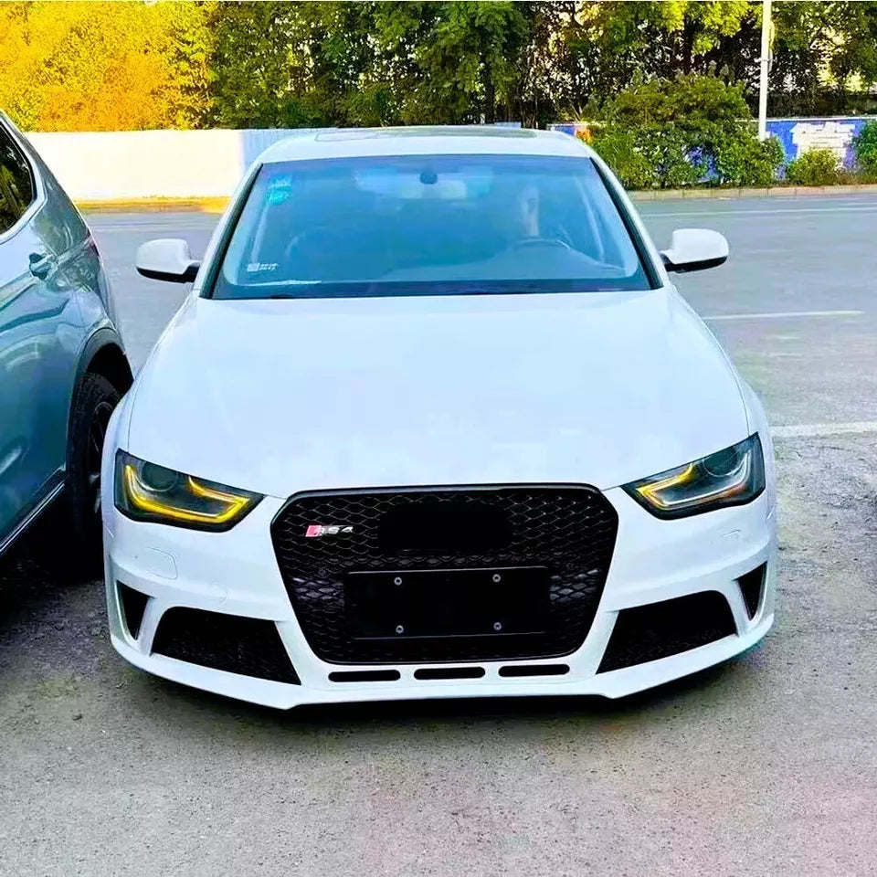 Audi A4 S4 B8.5 Front Main Honeycomb Mesh Grill 2013-2016 Gloss Black