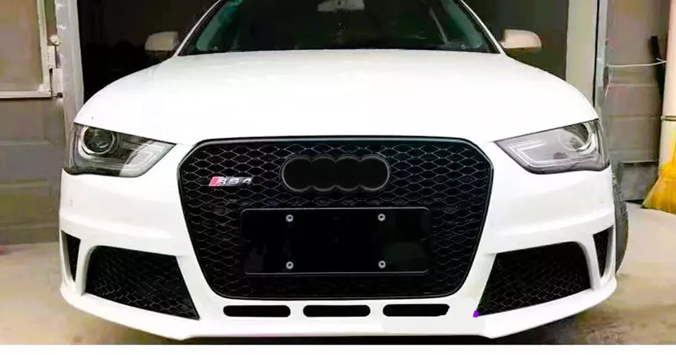 Audi A4 S4 B8.5 Front Main Honeycomb Mesh Grill 2013-2016 Gloss Black