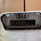 Audi A5 S5 B9 Front Main Honeycomb Mesh Grill 2017-2024 Gloss Black