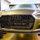 Audi A5 S5 B9 Front Main Honeycomb Mesh Grill 2017-2024 Gloss Black