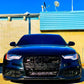 Audi A6 S6 C7 Front Main Honeycomb Mesh Grill 2013-2015 Gloss Black