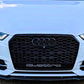Audi A6 S6 C7 Front Main Honeycomb Mesh Grill 2013-2015 Gloss Black