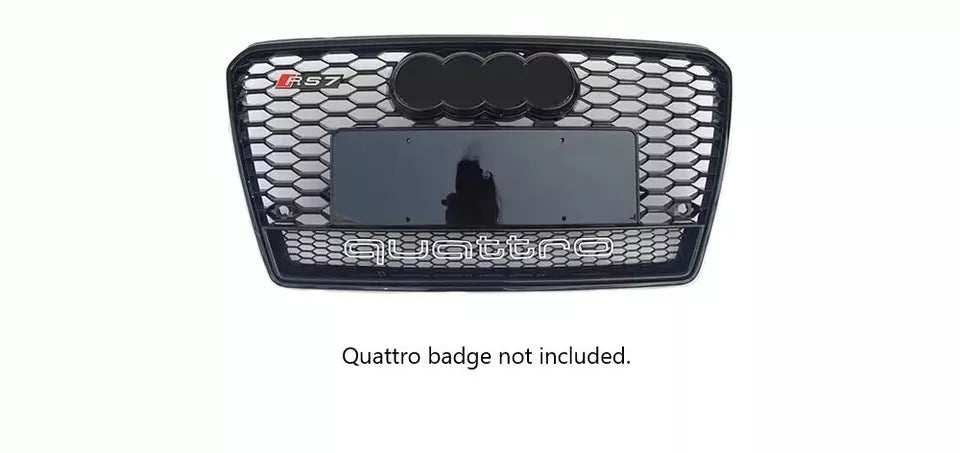 Audi A7 S7 Front Main Honeycomb Mesh Grill 2013-2015 Gloss Black