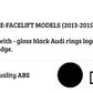 Audi A7 S7 Front Main Honeycomb Mesh Grill 2013-2015 Gloss Black