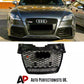 Audi TT TTS MK2 Front Main Honeycomb Mesh Grill 2006-2014 Gloss Black