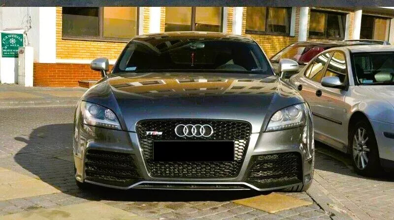 Audi TT TTS MK2 Front Main Honeycomb Mesh Grill 2006-2014 Gloss Black