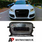 Audi Q5 SQ5 Front Main Honeycomb Mesh Grill 2013-2016 Gloss Black