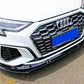 Audi A3 S3 S Line 8Y Front Splitter 2020-2024 Gloss Black