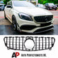 Mercedes A W176 Front Panamericana GT GTR Grill 2016-2018 Gloss Black