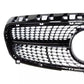 Mercedes A Class W176 Front Diamond Grill 2013-2015 Gloss Black