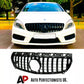 Mercedes A W176 Front Panamericana GT GTR Grill 2013-2015 Gloss Black