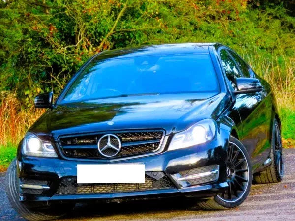 Mercedes C Class W204 C204 S204 Front Grill 2007-2014 ABS Gloss Black