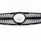 Mercedes C Class W204 Front Diamond Grill 2007-2014 Gloss Black