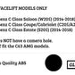 Mercedes C W205 Front Panamericana GT GTR Grill 2014-2018 Gloss Black