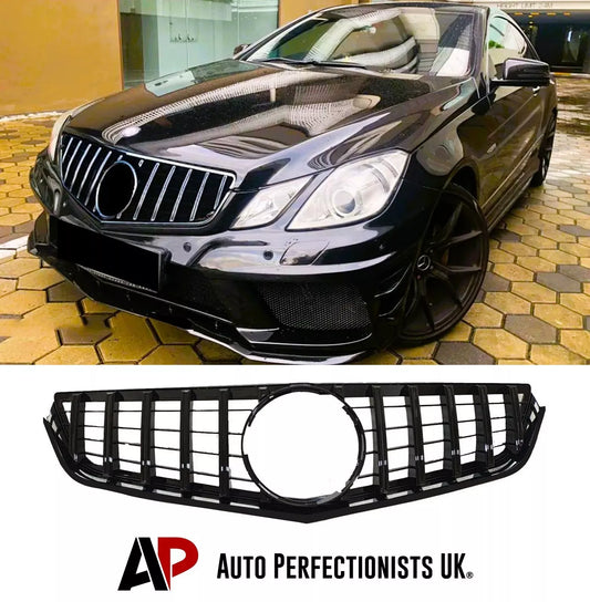 Mercedes E Class W207 Panamericana GT Grill 2009-2013 Gloss Black